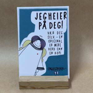 Postkort. Jeg heier på deg