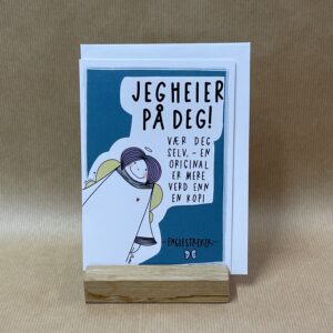 Dobbelt kort. Jeg heier på deg